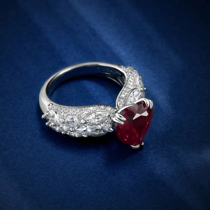 Bague luxe élégante pour femmes 925 argent 100%