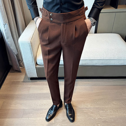 pantalons trempés pour homme coupe couvertes, vêtements de soirée.