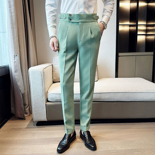 pantalons trempés pour homme coupe couvertes, vêtements de soirée.