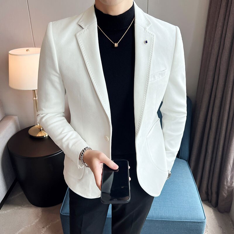 Veste en peau de cerf pour hommes.