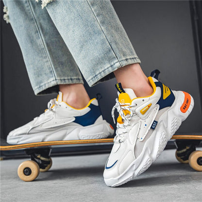 Chaussures de sports confortables en maille pour hommes.