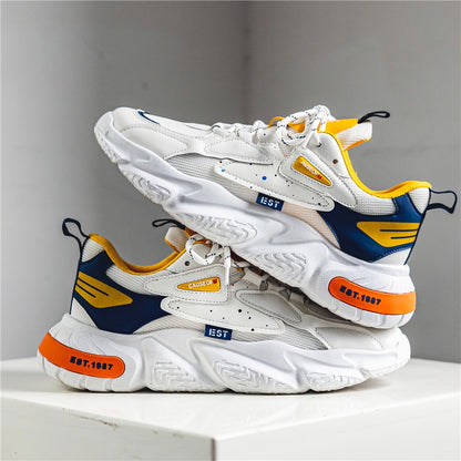 Chaussures de sports confortables en maille pour hommes.