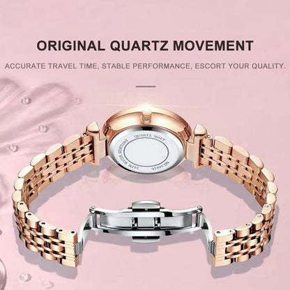 Montre bracelet de Luxe en Acier Inoxydable pour Femmes.