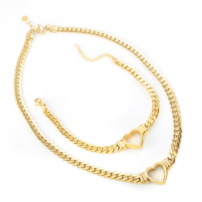 Ensemble de bijoux luxe plaqué or étanche.