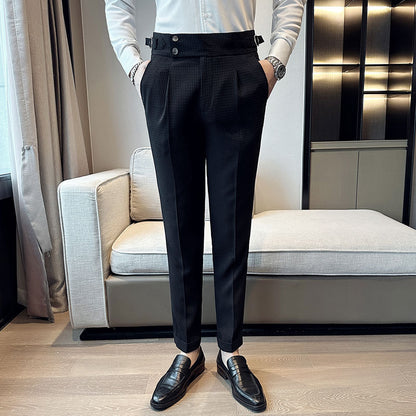 pantalons trempés pour homme coupe couvertes, vêtements de soirée.
