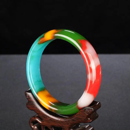 Bracelet anneau élégant en jade naturel luxure.