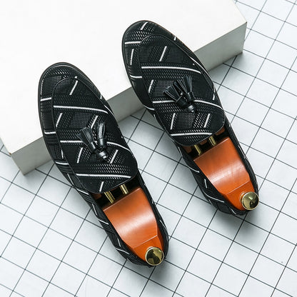 Chaussures décontractées en cuir pour hommes, chaussures d'affaires pour hommes.