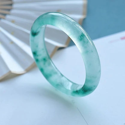 Bracelet de fleurs à la dérive luxure pour femmes vert bleu glacé.