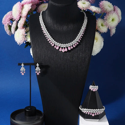 Ensembles de bijoux luxure élégants avec pierre Zircon.