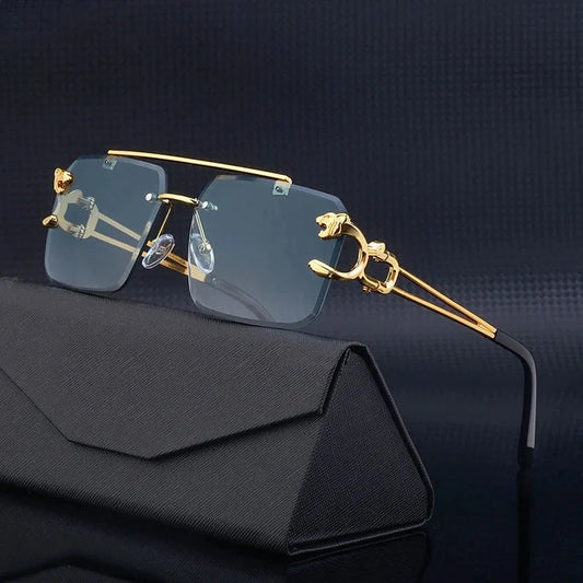Lunette de soleil sans monture mode femme.