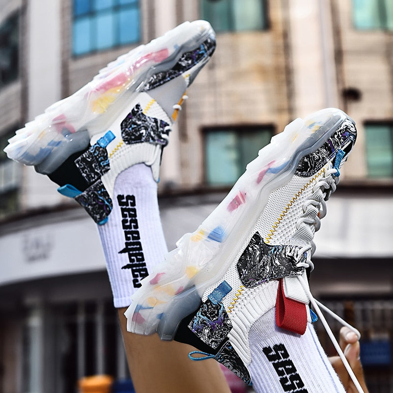 chaussures baskets pour hommes de course respirantes.