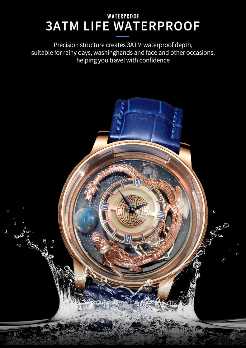Montre solaire astronomia pour homme, montre-bracelet de luxe, montre du monde.