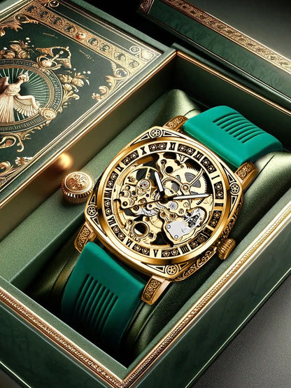 Montre mécanique auto élégance pour homme.