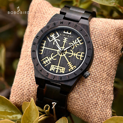 Montres en Bois Viking luxe hommes et femmes.