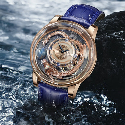Montre solaire astronomia pour homme, montre-bracelet de luxe, montre du monde.