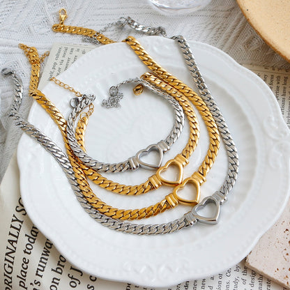 Ensemble de bijoux luxe plaqué or étanche.