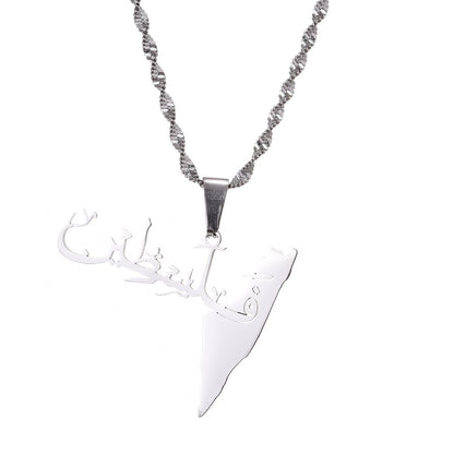 Collier pendentif palestine pour femmes, bijoux amulette.