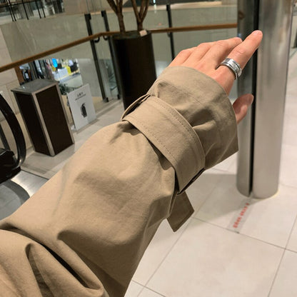 Veste d'outillage de style hommes, joli manteau rétro décontracté.