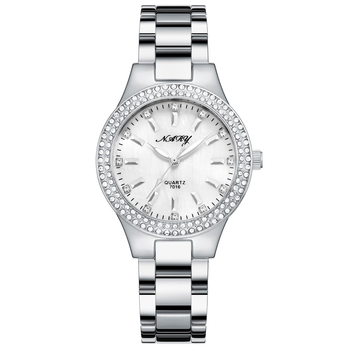 Montre élégante étanche pour femmes dorée décontractée.