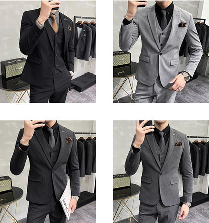 Costumes d'affaires minces élégants pour hommes 3 pièces.