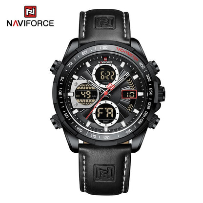 montre-bracelet en cuir pour homme, accessoire de Sport militaire, étanche, à Quartz, chronographe.