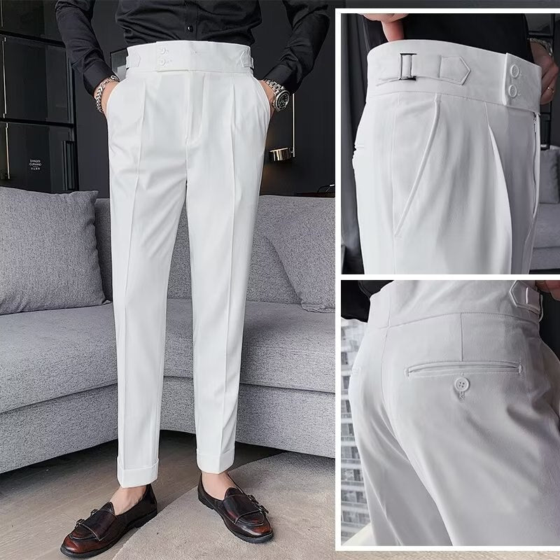 Pantalon décontracté polyvalent pour hommes à ajuster.