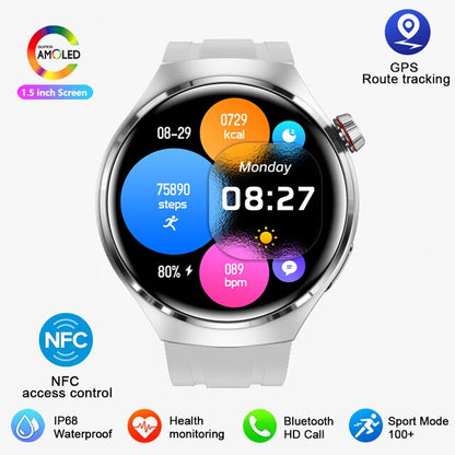 Montre connectée gt4 pro pour homme, smartwatch, moniteur d'activité physique, avec GPS.