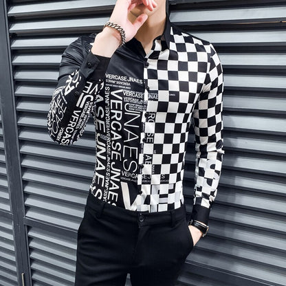 Chemise à manches longues pour hommes Nouvelle mode.