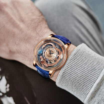Montre solaire astronomia pour homme, montre-bracelet de luxe, montre du monde.