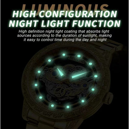 Montre pour hommes double creux étanche luxe mode originale.
