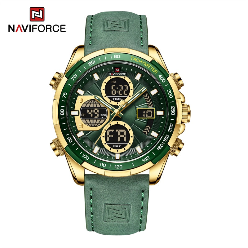 montre-bracelet en cuir pour homme, accessoire de Sport militaire, étanche, à Quartz, chronographe.