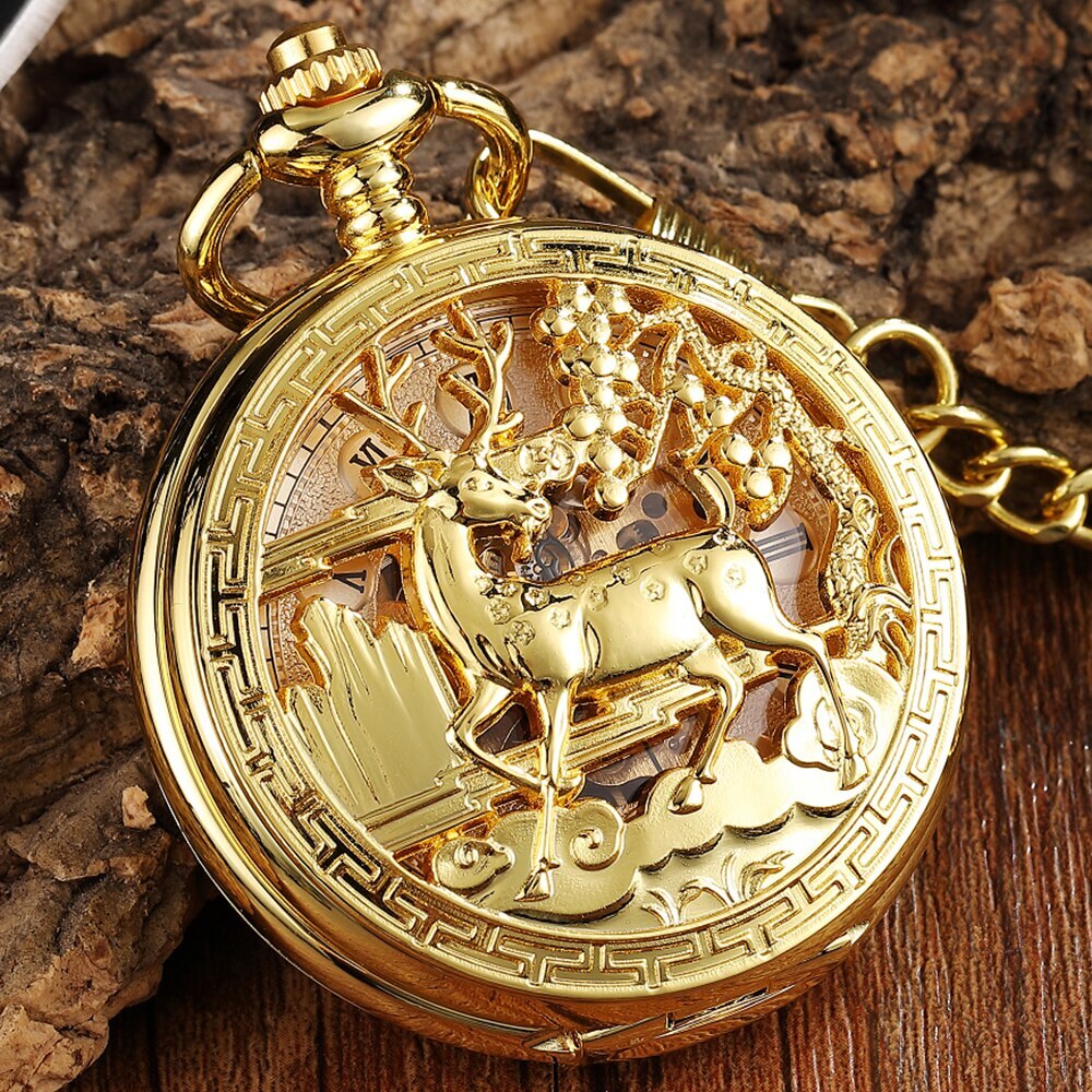 Montre De Poche mécanique Vintage Double Côté.