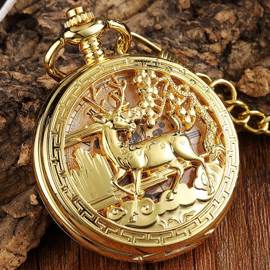 Montre De Poche mécanique Vintage Double Côté.