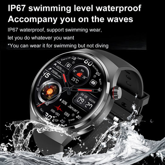 Montre connectée gt4 pro pour homme, smartwatch, moniteur d'activité physique, avec GPS.