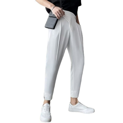 Pantalon court taille haute avec pendentif Harun pour homme, pantalon décontracté, pantalon imbibé, haute qualité, marque de mode, Naples, nouveau, 2023