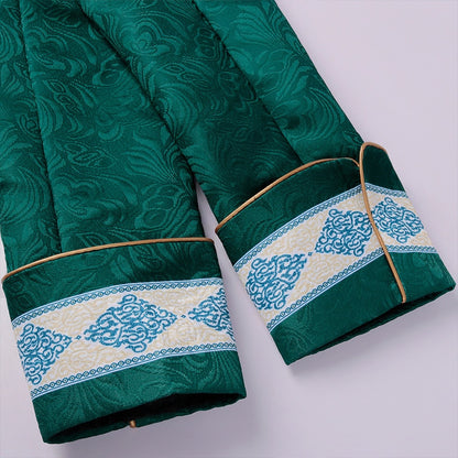Veste de Nobleman Victorien Verte pour Hommes Cosplay Médiéval.