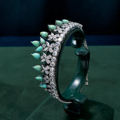 Ensemble de bijoux luxure en Zircon turquoise.