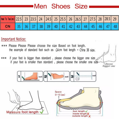 Chaussures de course décontractées pour hommes.