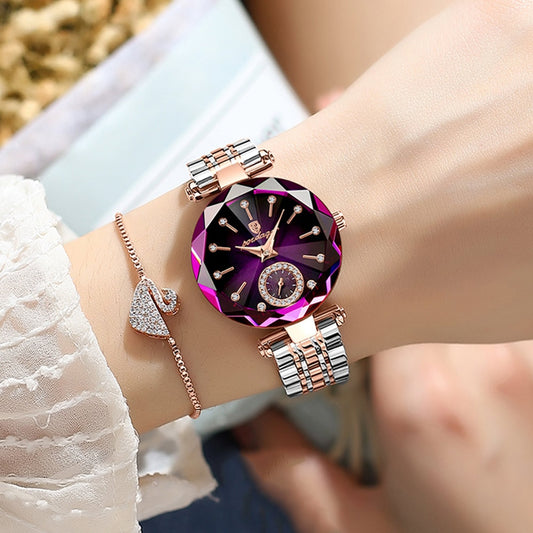Montre bracelet de Luxe en Acier Inoxydable pour Femmes.