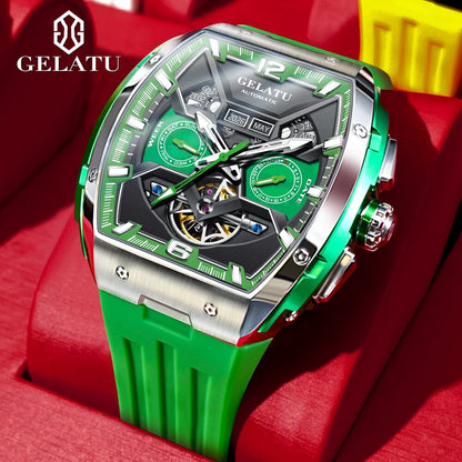 Montre mécanique automatique saphir pour homme.