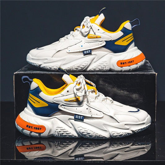 Chaussures de sports confortables en maille pour hommes.