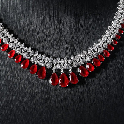 Ensembles de bijoux luxure élégants avec pierre Zircon.