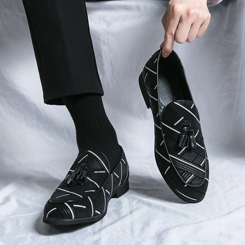 Chaussures décontractées en cuir pour hommes, chaussures d'affaires pour hommes.