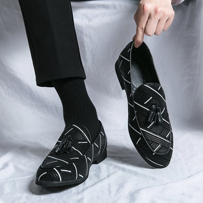Chaussures décontractées en cuir pour hommes, chaussures d'affaires pour hommes.