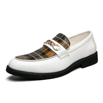 Chaussures en cuir de luxe italien pour hommes, mocassins décontractés.