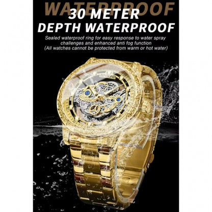 Montre pour hommes double creux étanche luxe mode originale.