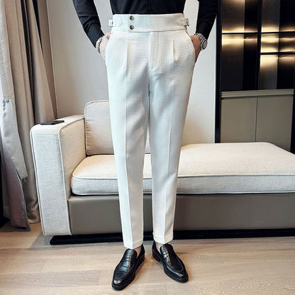 pantalons trempés pour homme coupe couvertes, vêtements de soirée.