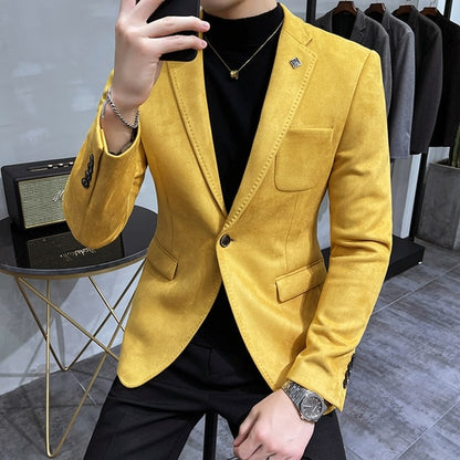 Blouson en cuir trempé pour homme, vêtement masculin, peau de daim, décontracté.