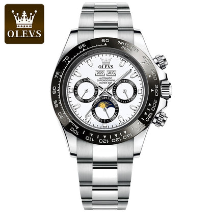montre pour hommes étanche mécanique automatique montres chronographe.