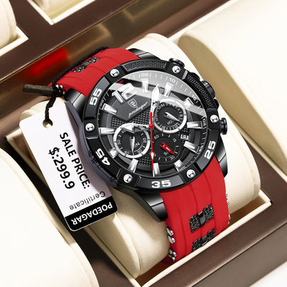 Montre à quartz militaire étanche pour hommes chronographe.